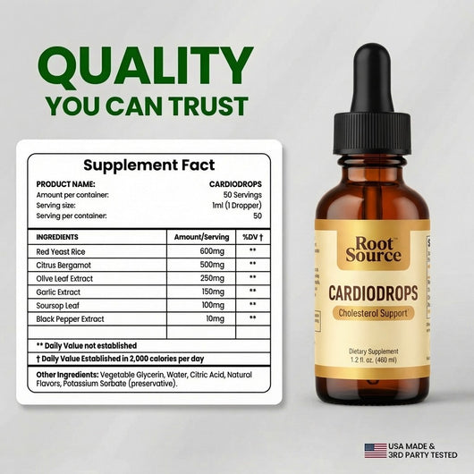 CardioDrops - Supplement Facts