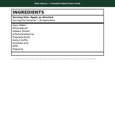 Root Source Groompro Supplement Facts