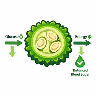 Bitter Melon Activates Glucose Pathways